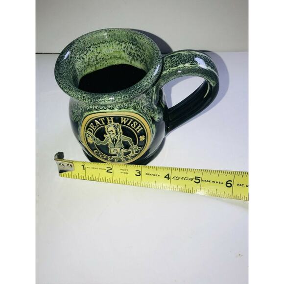 Rare Death Wish Lucky Larry Coffee Mug Collectible Deneen Pottery 2393/2500 NEW - Picture 10 of 12